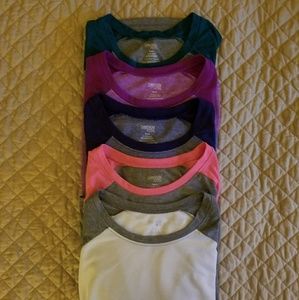 Lot of 5 Danskin Now Loose baseball Tshirts